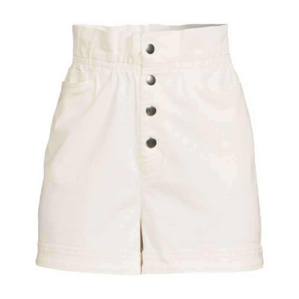 Solid & Striped Ashton Paperbag High Rise Shorts brulee white Sz S Pinup Girl